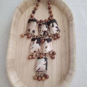 CHICO's 🪾WooD•BeaD Necklace ~`•